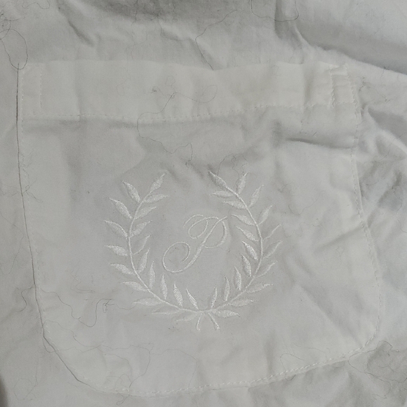 Womens White Button Up - Picture 4 of 4